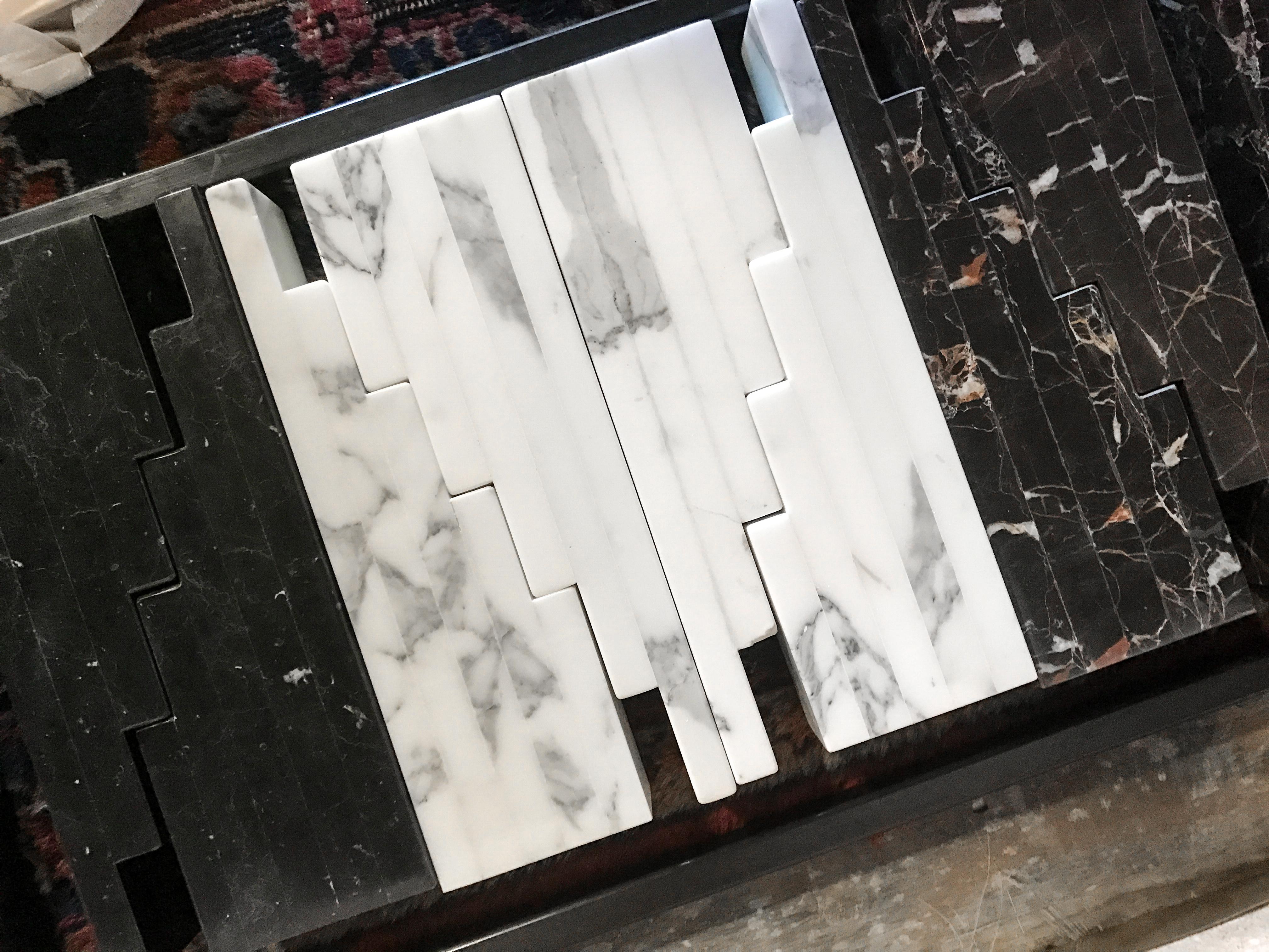 Fallon Marble Bookends In New Condition For Sale In Paonia, CO
