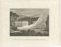Falls of Niagara, River St. Lawrence, Canada – Engraving Published in 1816