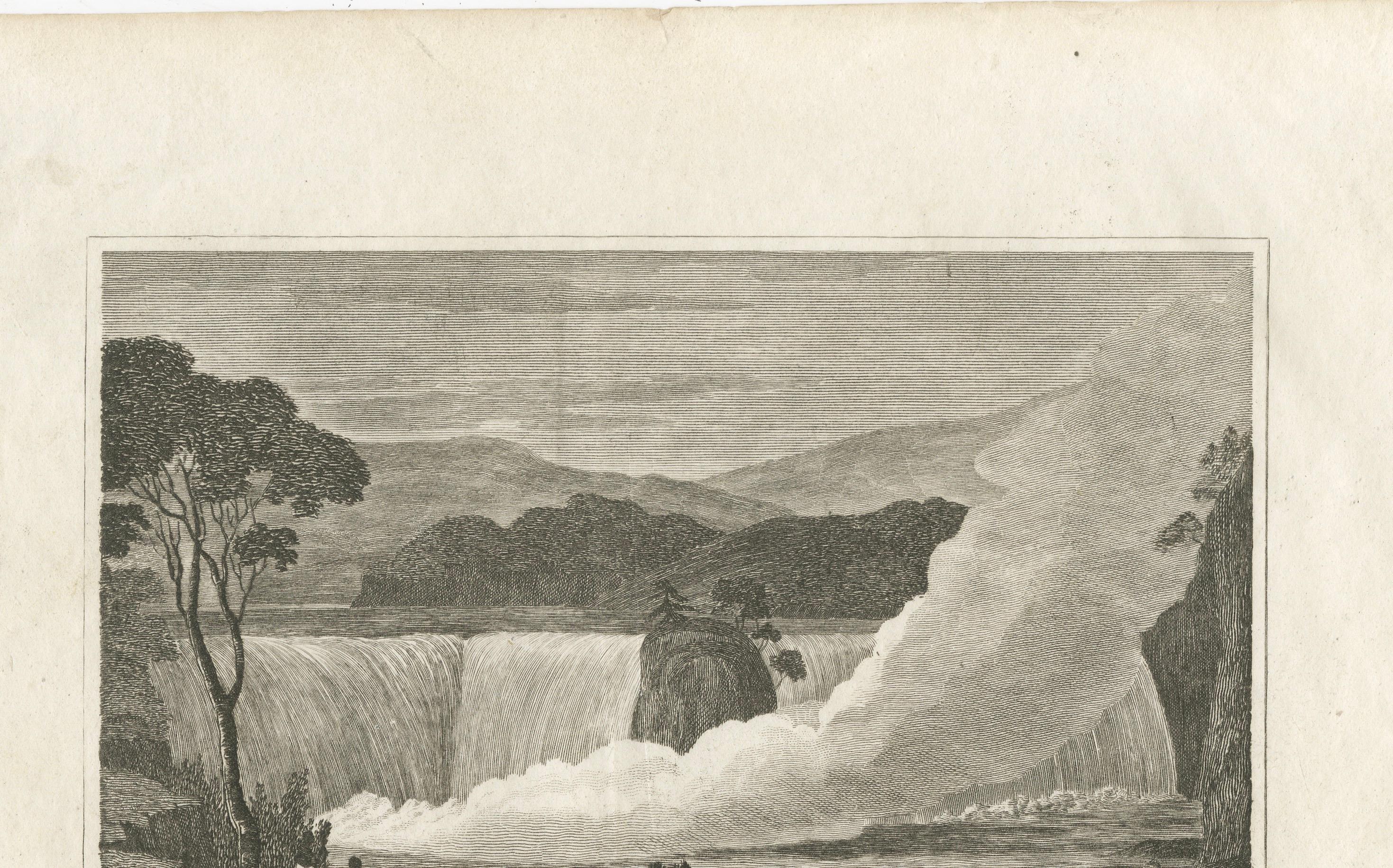 Falls of Niagara, River St. Lawrence, Canada – Engraving Published in 1816