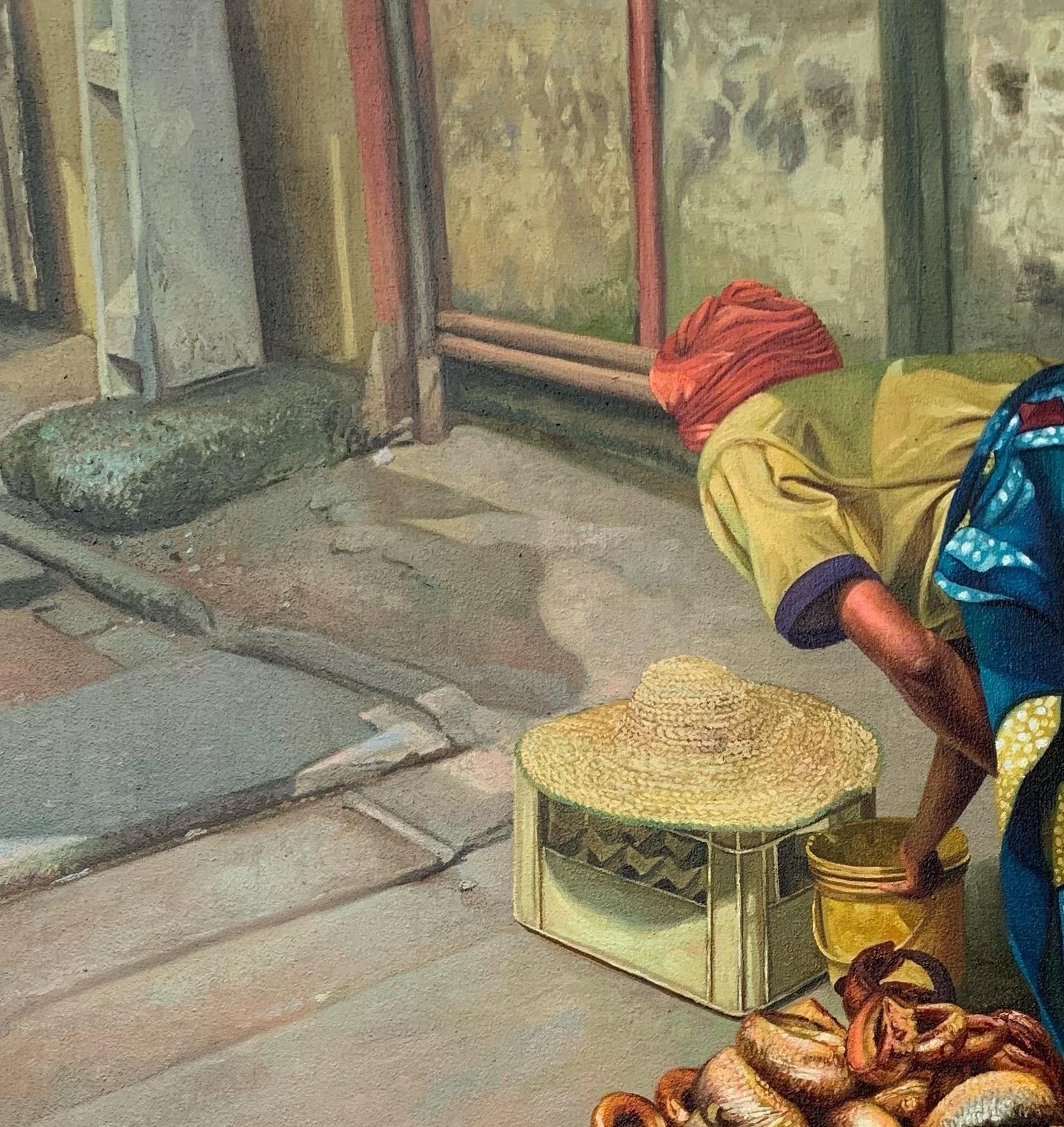 Preparazione per il nuovo giorno - Painting di Falope Ibrahim