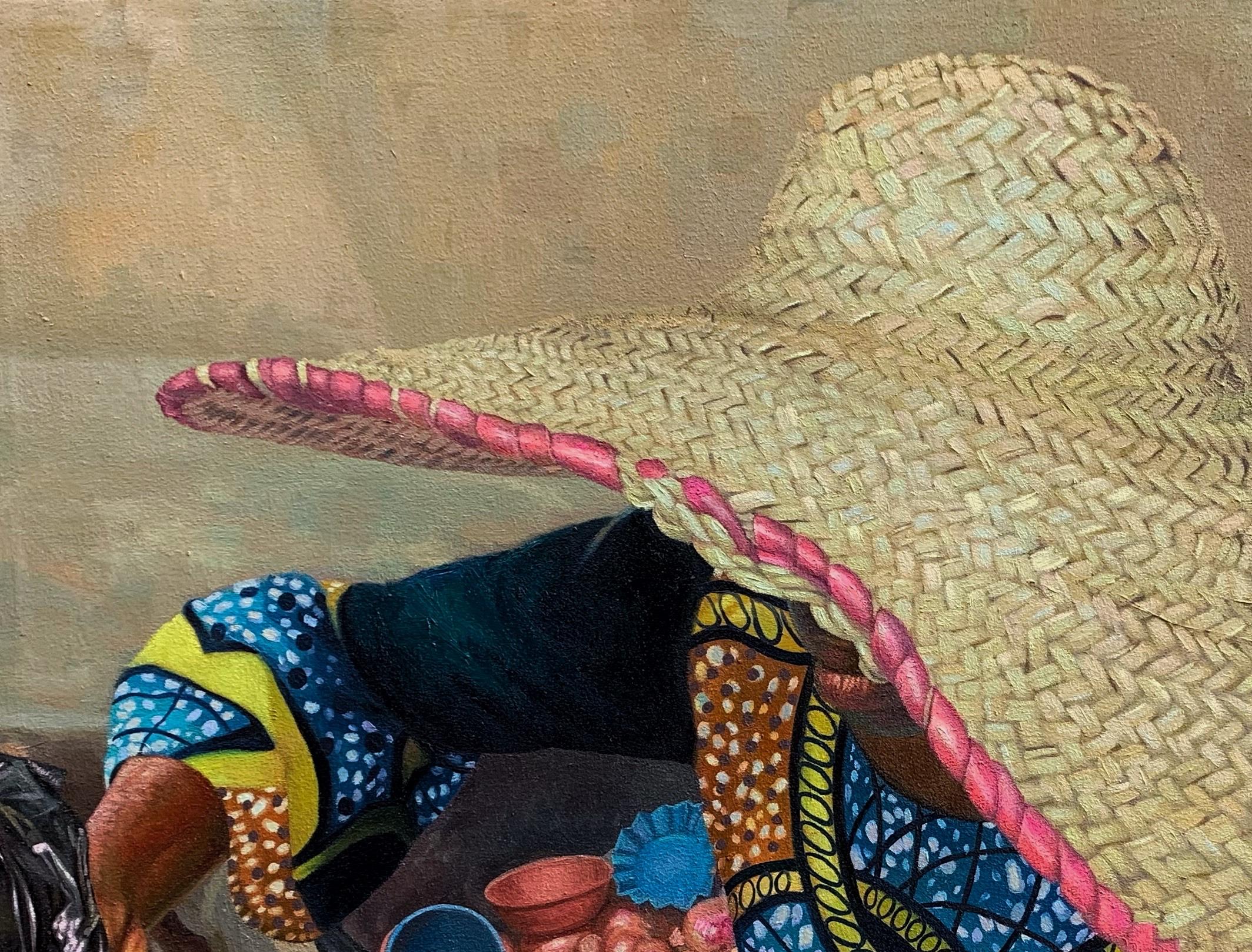Shielded - Painting by Falope Ibrahim