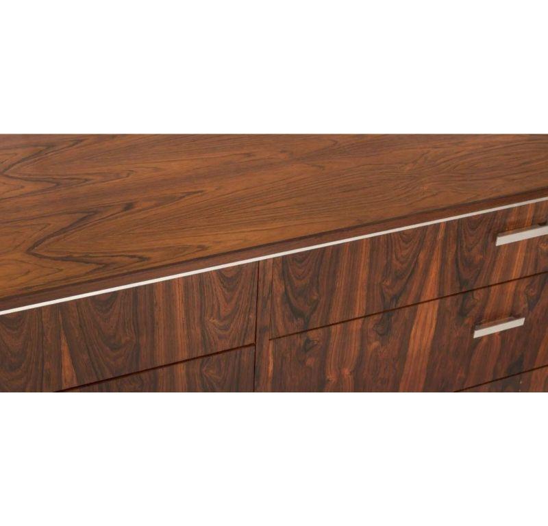 Falster Maurice Villency Brazilian Rosewood Danish Modern Credenza Large Dresser In Good Condition For Sale In Philadelphia, PA