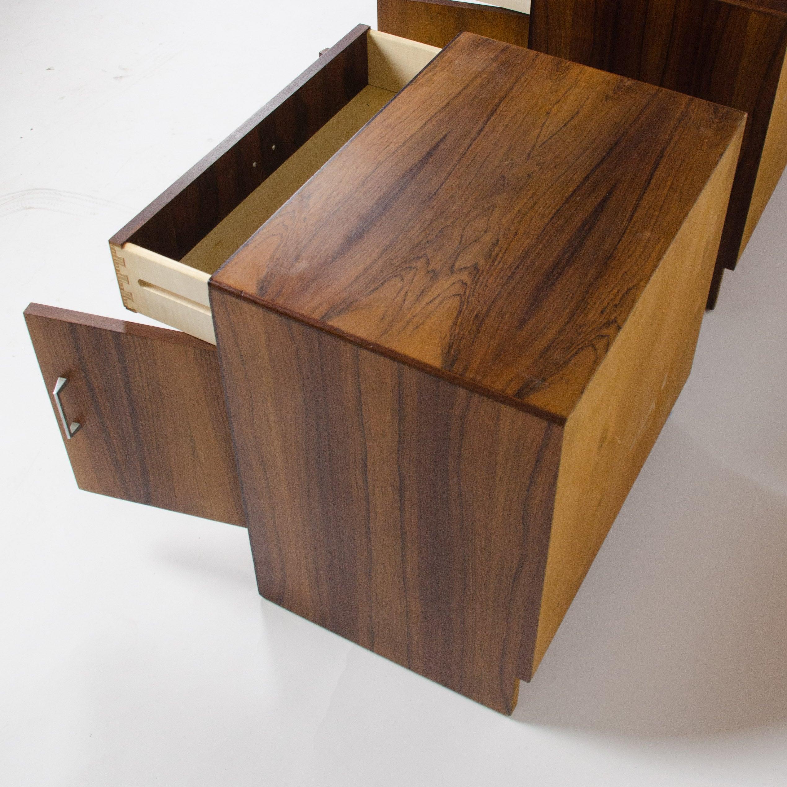 Falster Maurice Villency Rosewood Danish Dresser End Tables Bedside Cabinet Pair For Sale 3