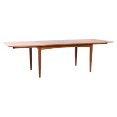 Falster Møbelfabrik MCM Teak Expanding Hidden Leaf Dining Table with 2 Leaves