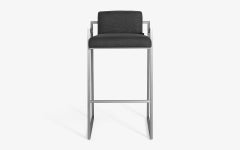 Famed Bar Chair in Matt Chrome