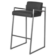 Famed Bar Chair in Matt Chrome