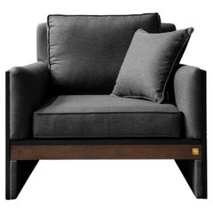 Berühmter detaillierter Sessel aus schwarzem Metall