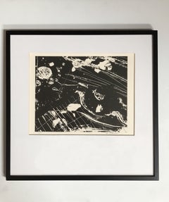 Famed Black & White Abstract Lithograph by Louise Siekman, #3