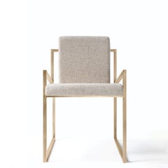 Famed Brass Framed Dining Chair