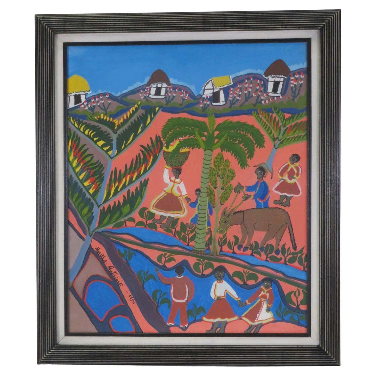 Tableau peinture huile scene rurale avec chevau Tableau peinture huile scene rurale avec chevau