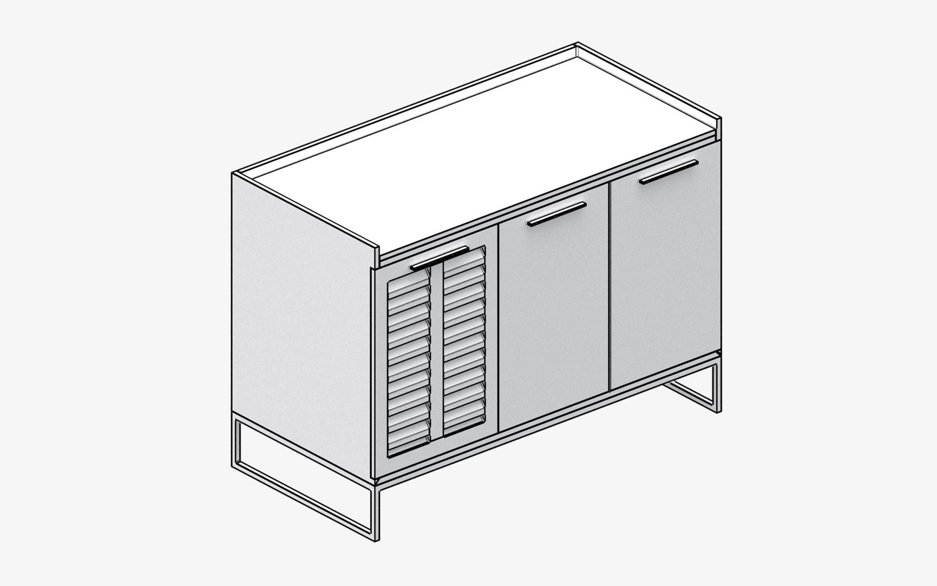 Famoso mueble bar para licores de mármol y madera en venta 2