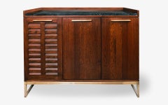 Famed Liquor Bar Cabinet Marble & Wood No:1