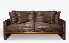 Famed Two Seater Brass Sofa