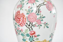Famille Rose Porcelain Lamps