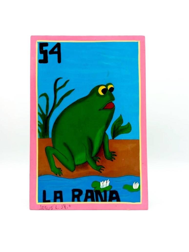 Familia Lorenzo, Hand-Painted Wood, Mexican Loteria For Sale 3