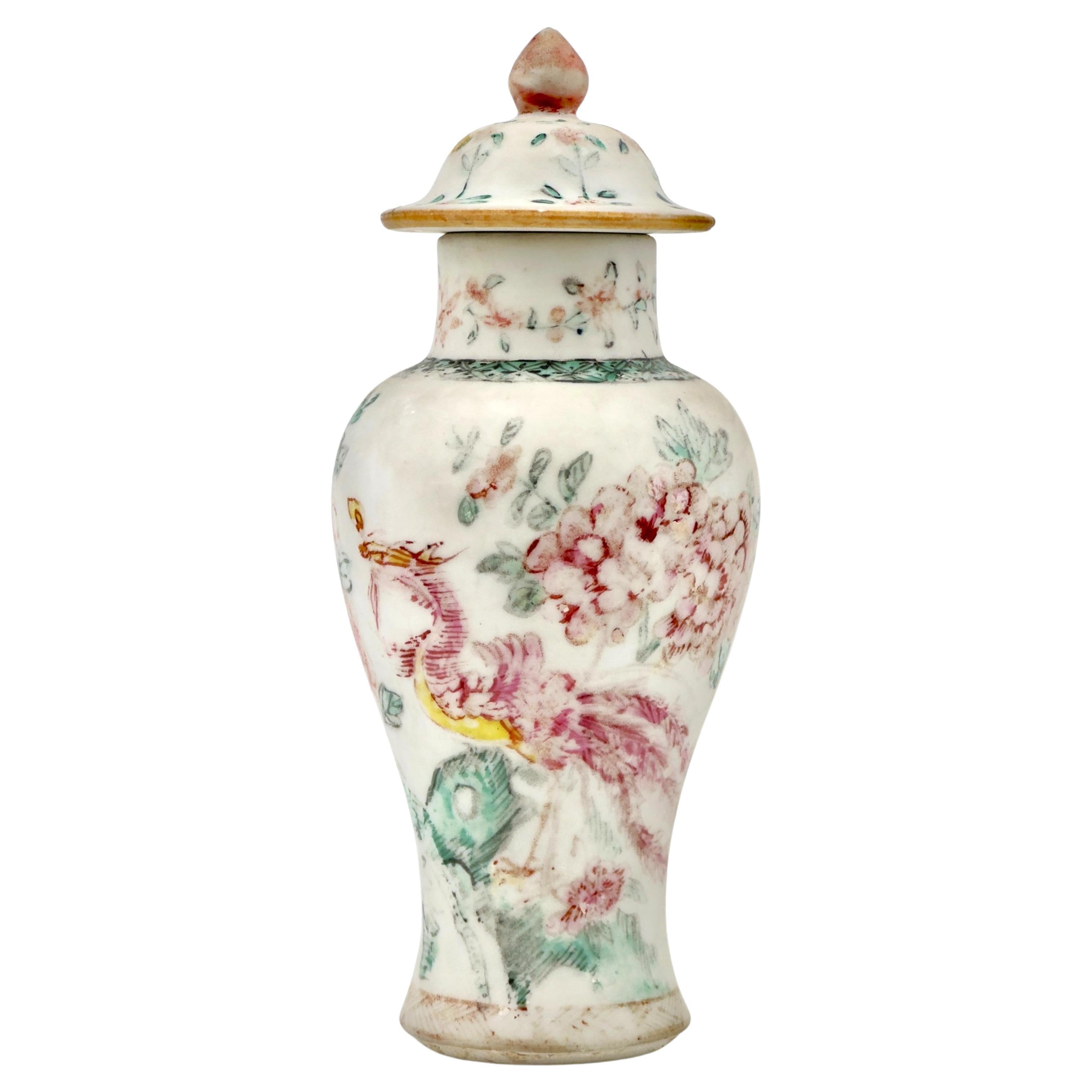 Famille Rose Baluster vase Circa 1725, Qing Dynasty, Kangxi-Yongzheng reign For Sale
