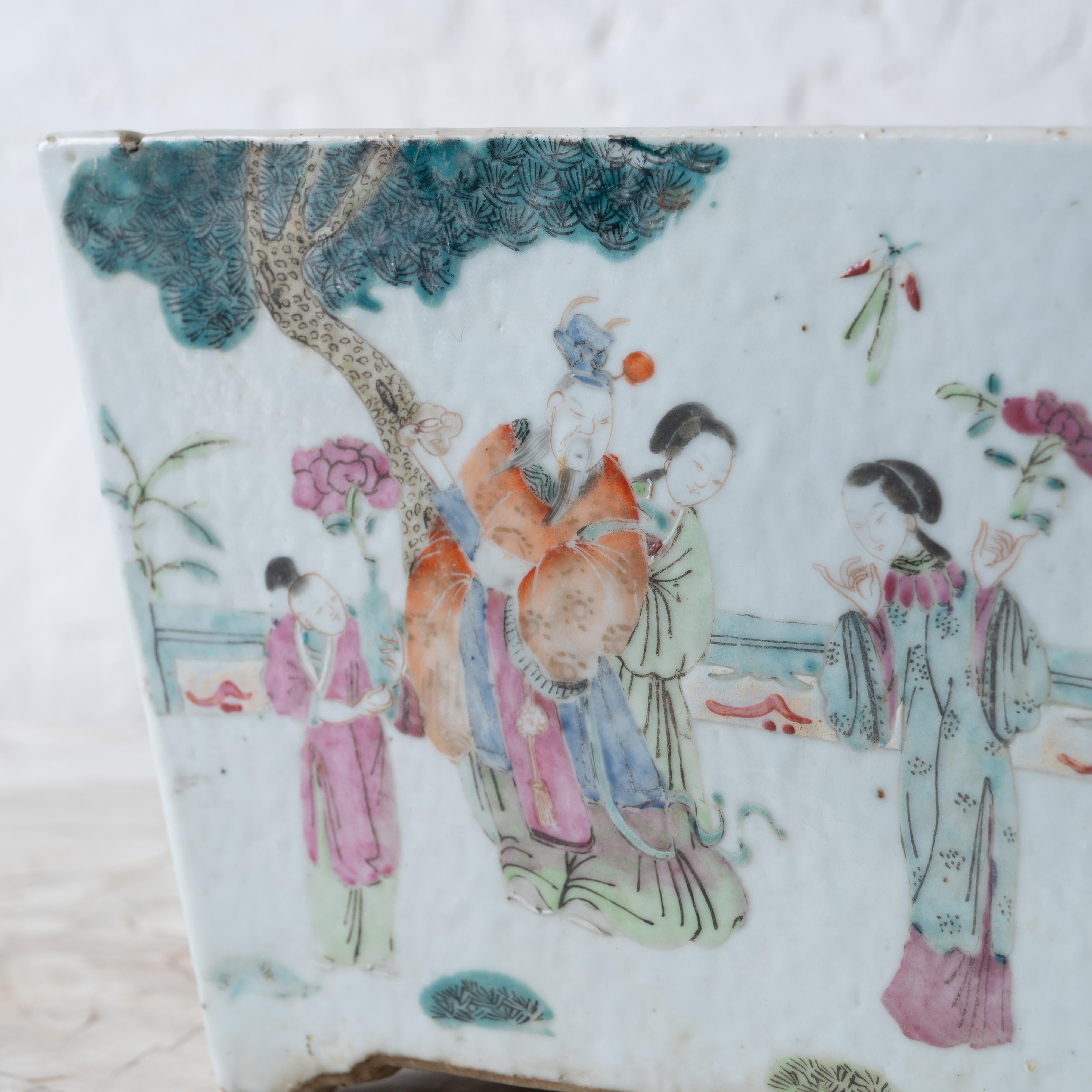 Jardiniere Famille Rose, tarda età Qing in vendita 3