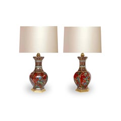 Famille Rose Porcelain Lamps