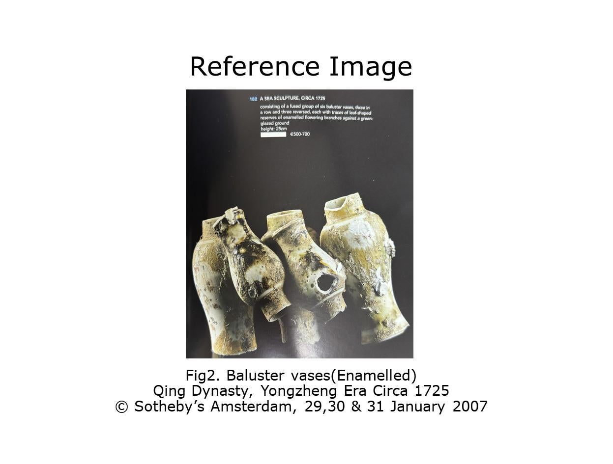 Seltene Famille Rose/Verte Schiffswrack Keramik Set, Qing Dynasty, Yongzheng Ära im Angebot 3