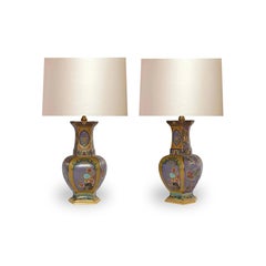 Famille Verte Porcelain Lamps