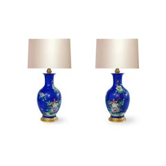 Famille Verte Porcelain Lamps
