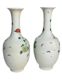 Famille Verte Vases, Kangxi Period, 1662-1722
