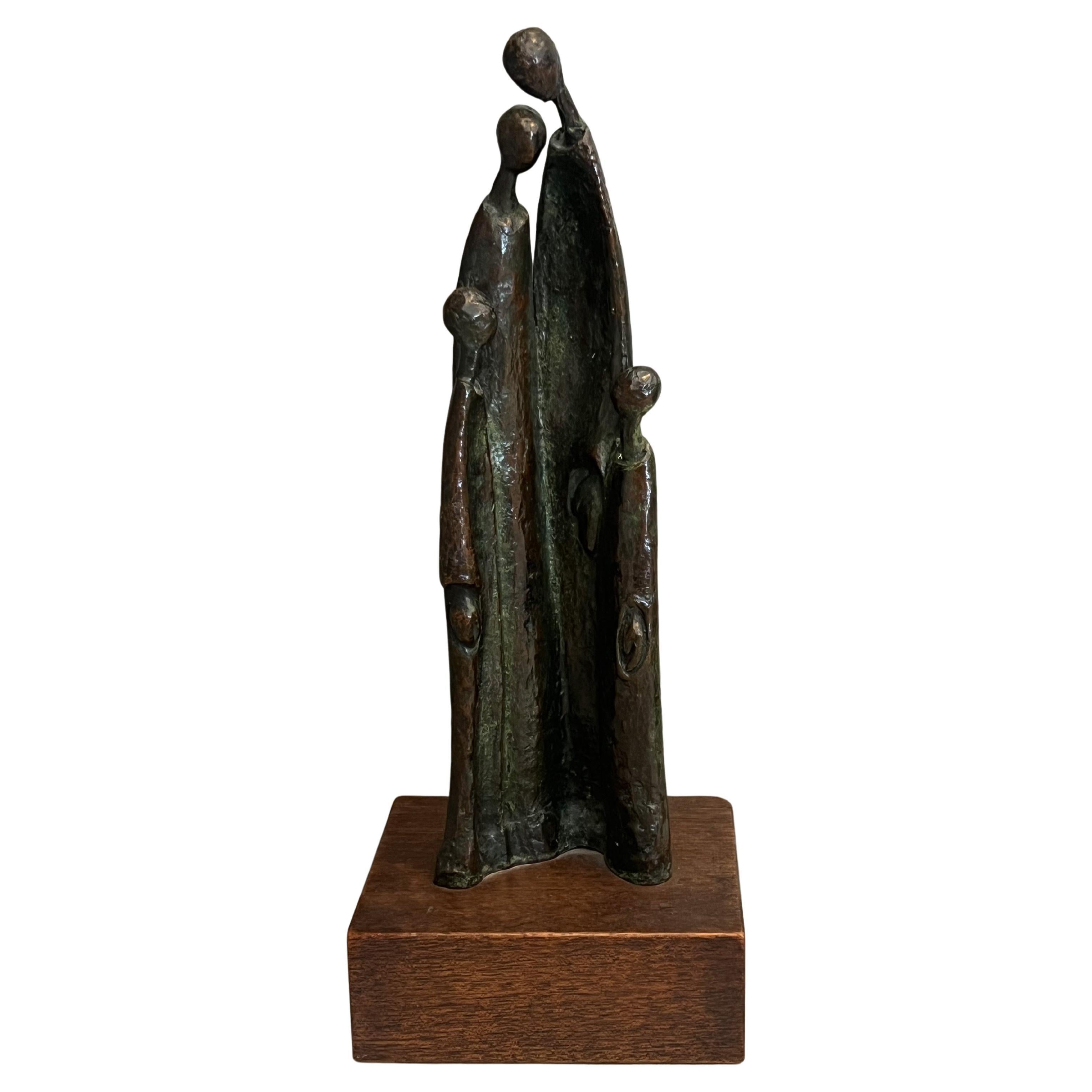 Family Bronze Sculpture from the 1970’s