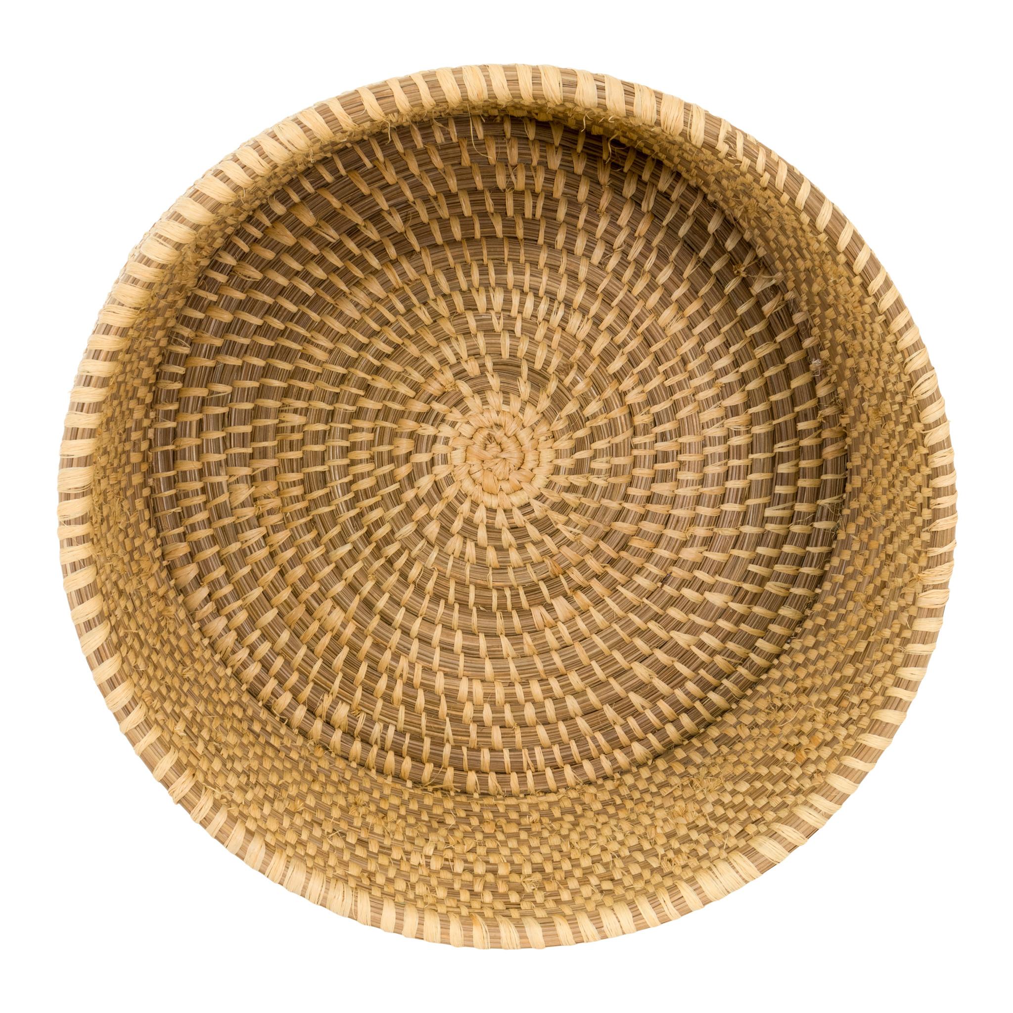 Native American Large Coushatta Pine Needle Basket For Sale