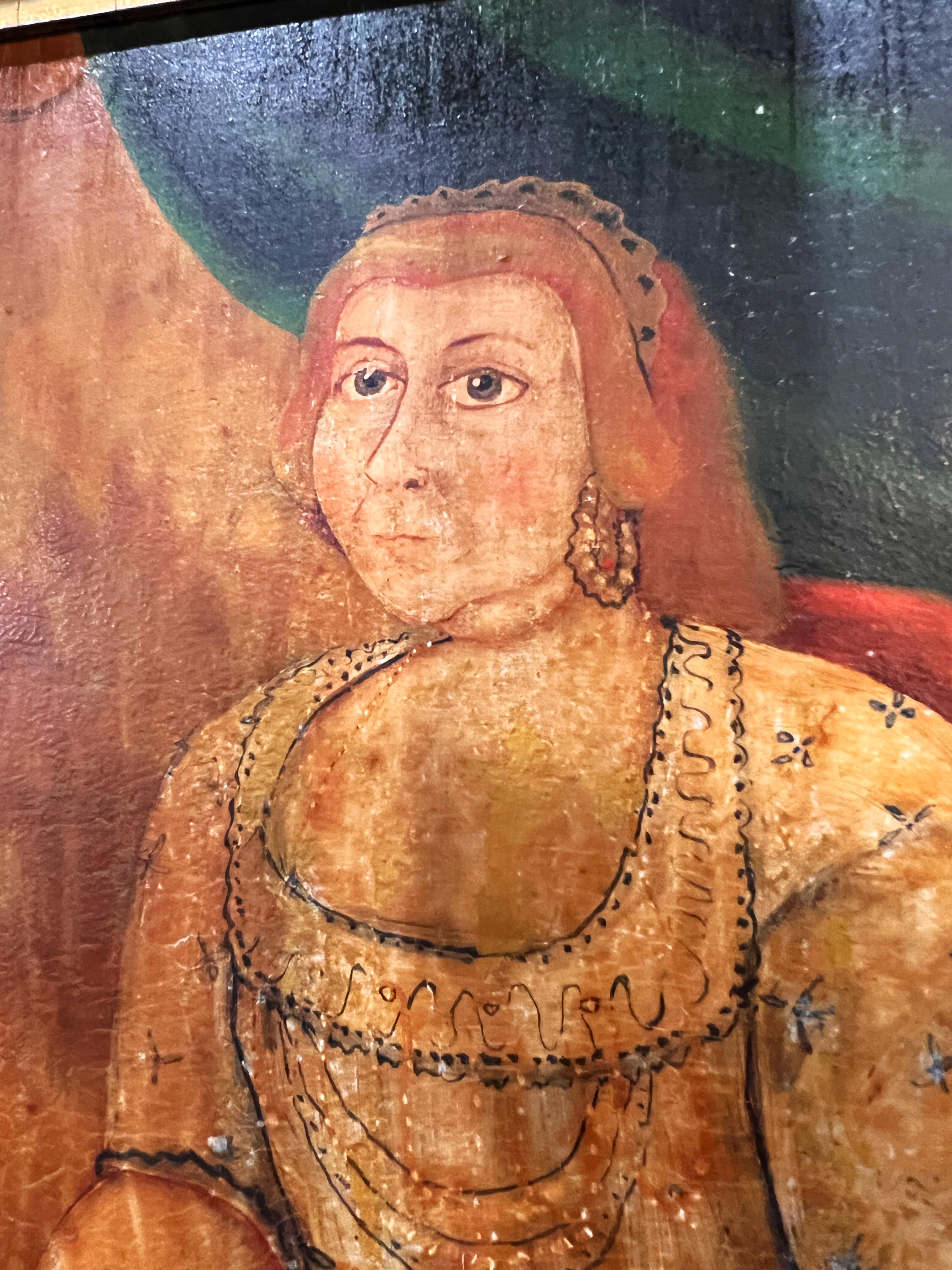 Portrait de famille - École américaine par Silas Rhykill Bon état - En vente à Bloomfield Hills, MI