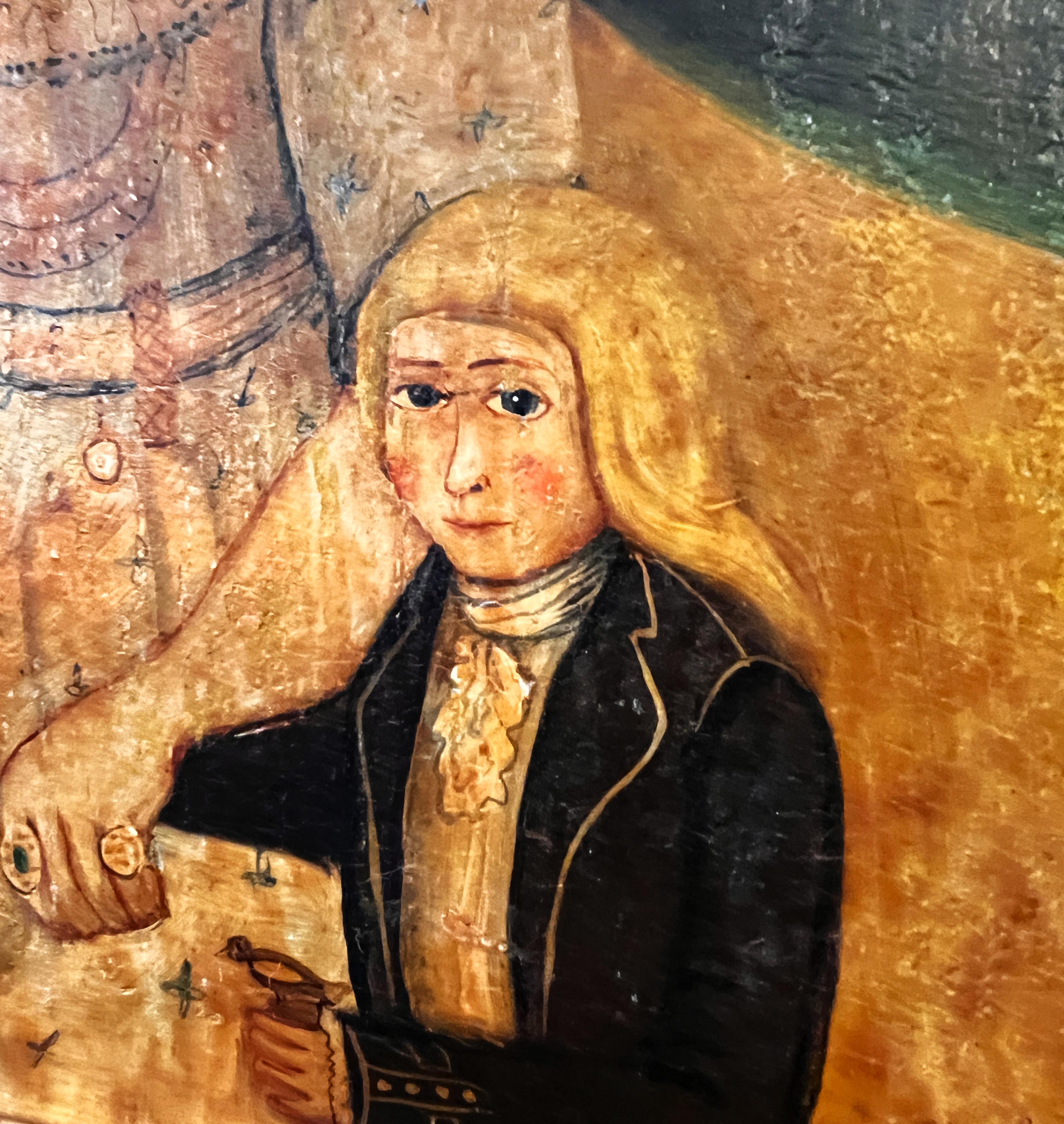 Peinture Portrait de famille - École américaine par Silas Rhykill en vente