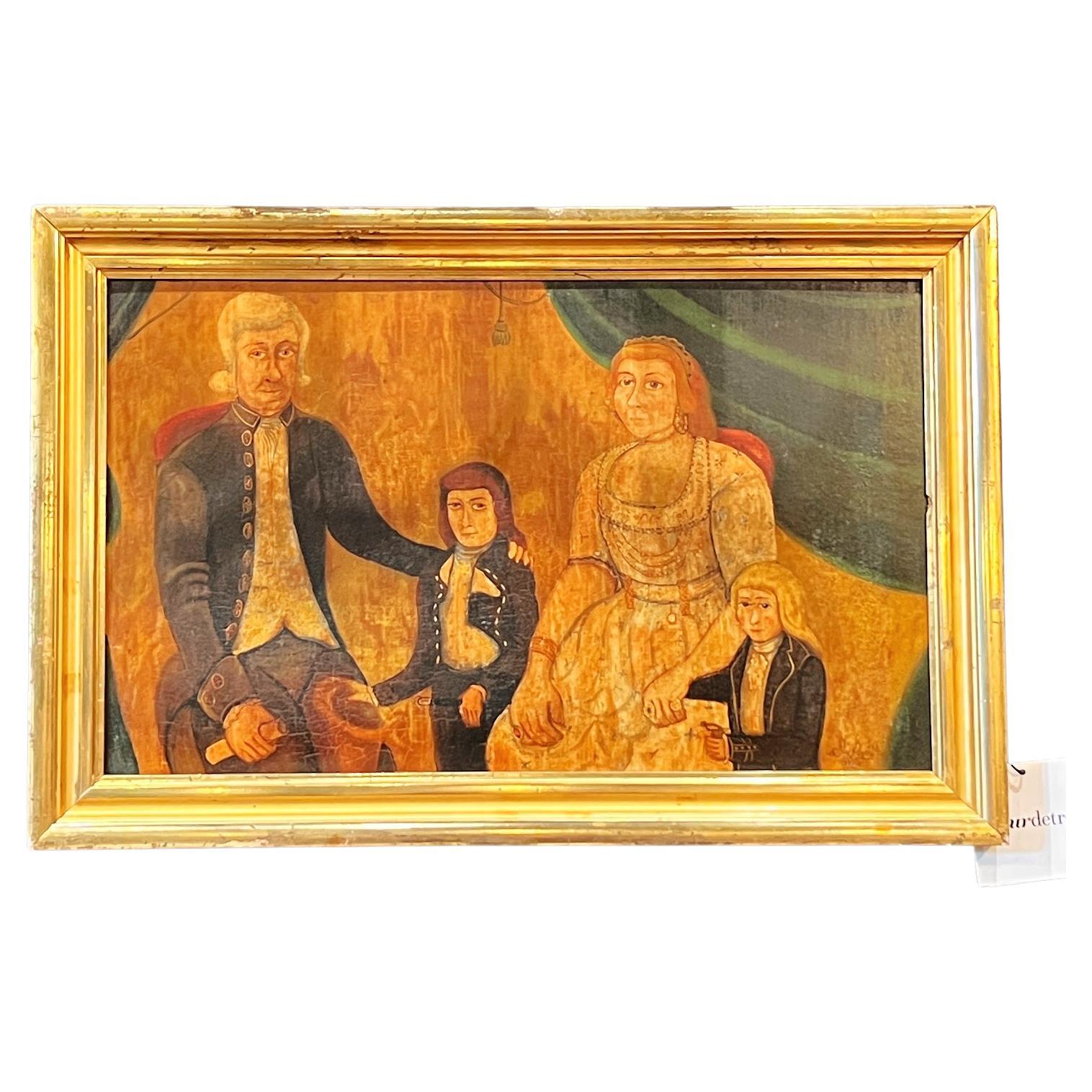 Familienporträt - Amerikanische Schule von Silas Rhykill