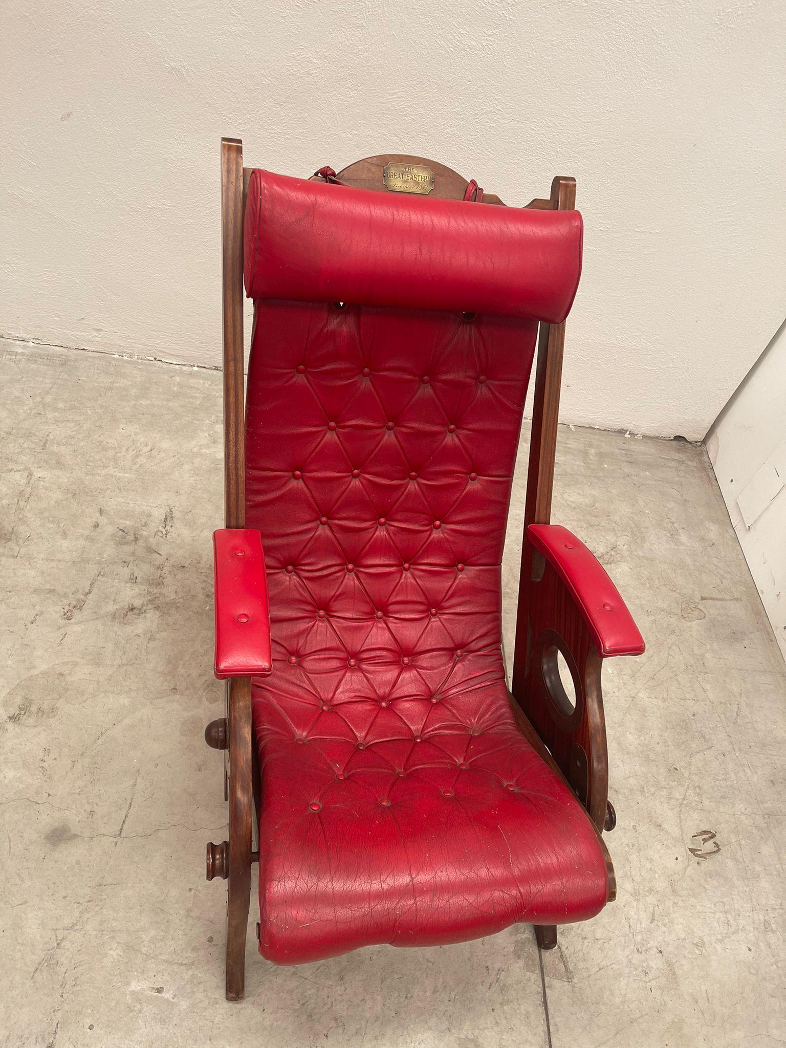 Leather Famous English Style Chair  For Sale