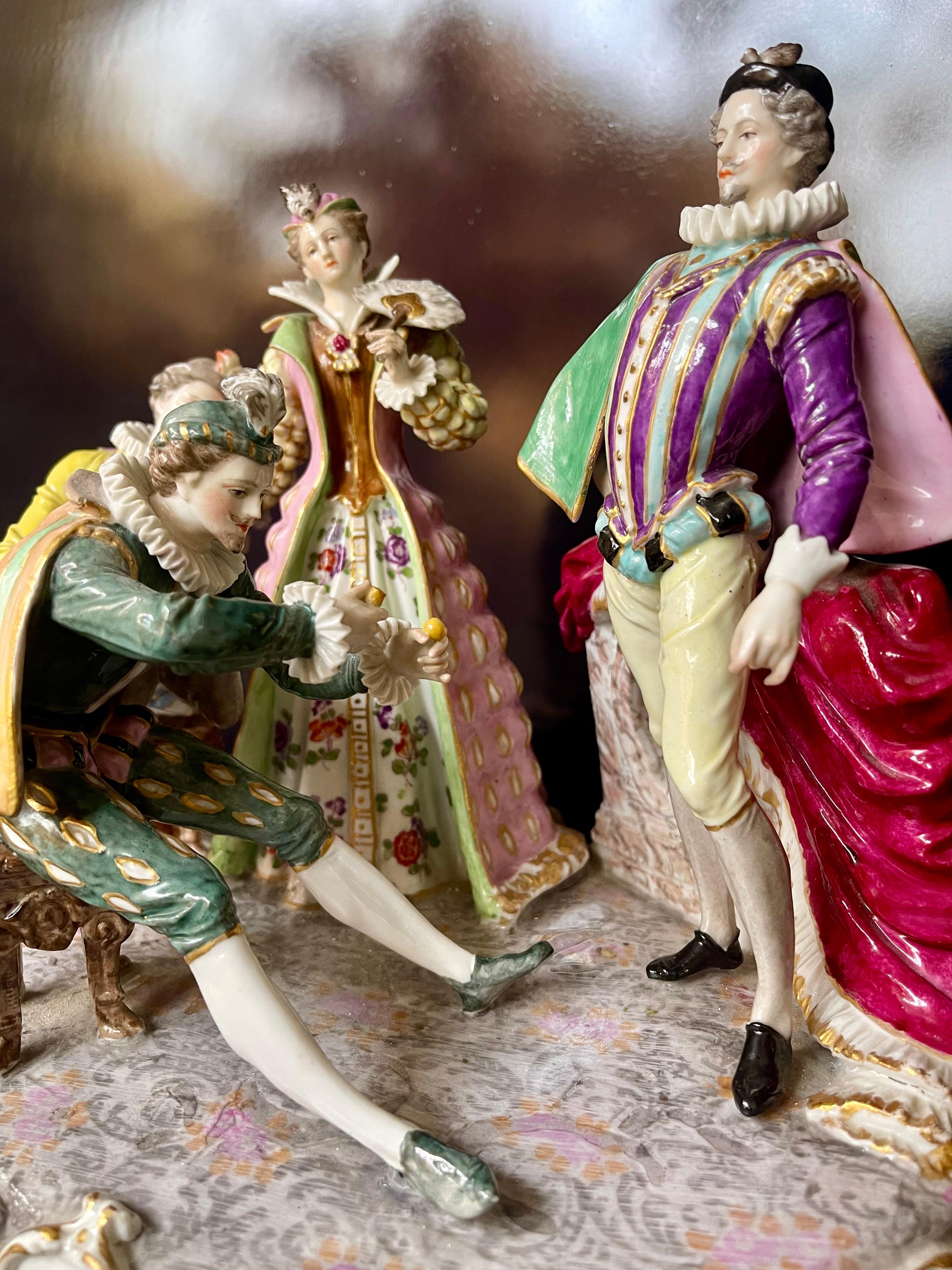Famosa porcellana de Meissen antico XVII en Excelente estado para la venta en Cantù, IT