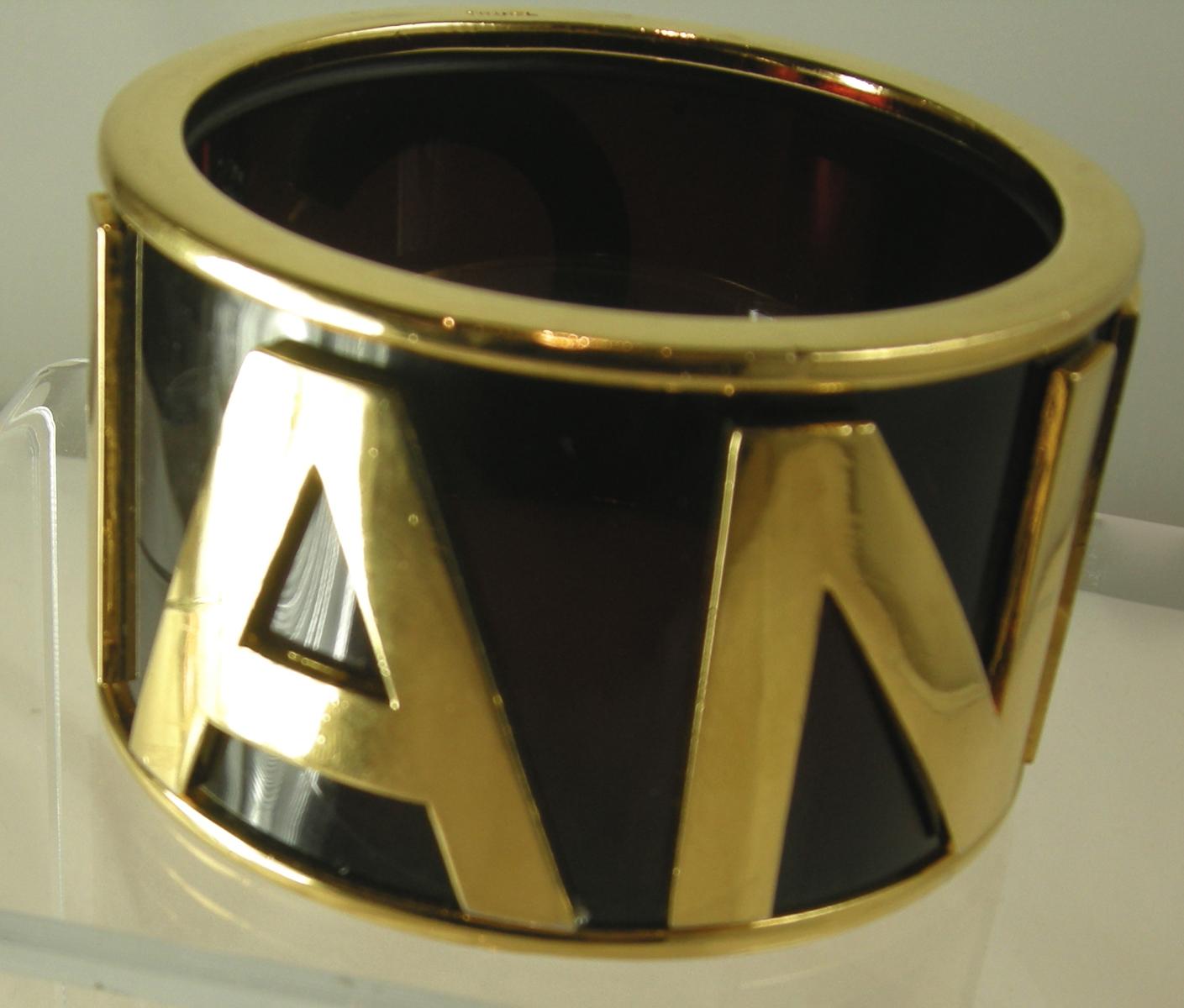 Women's or Men's Famous Vintage Signed Chanel Cuff Bracelet For Sale