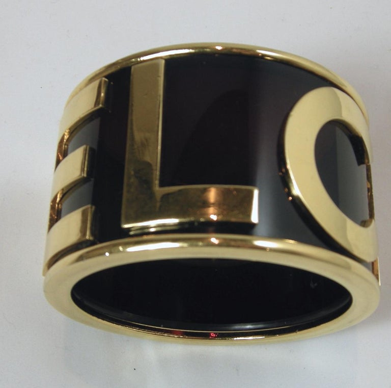 Famous Vintage Signed Chanel Cuff Bracelet For Sale at 1stDibs