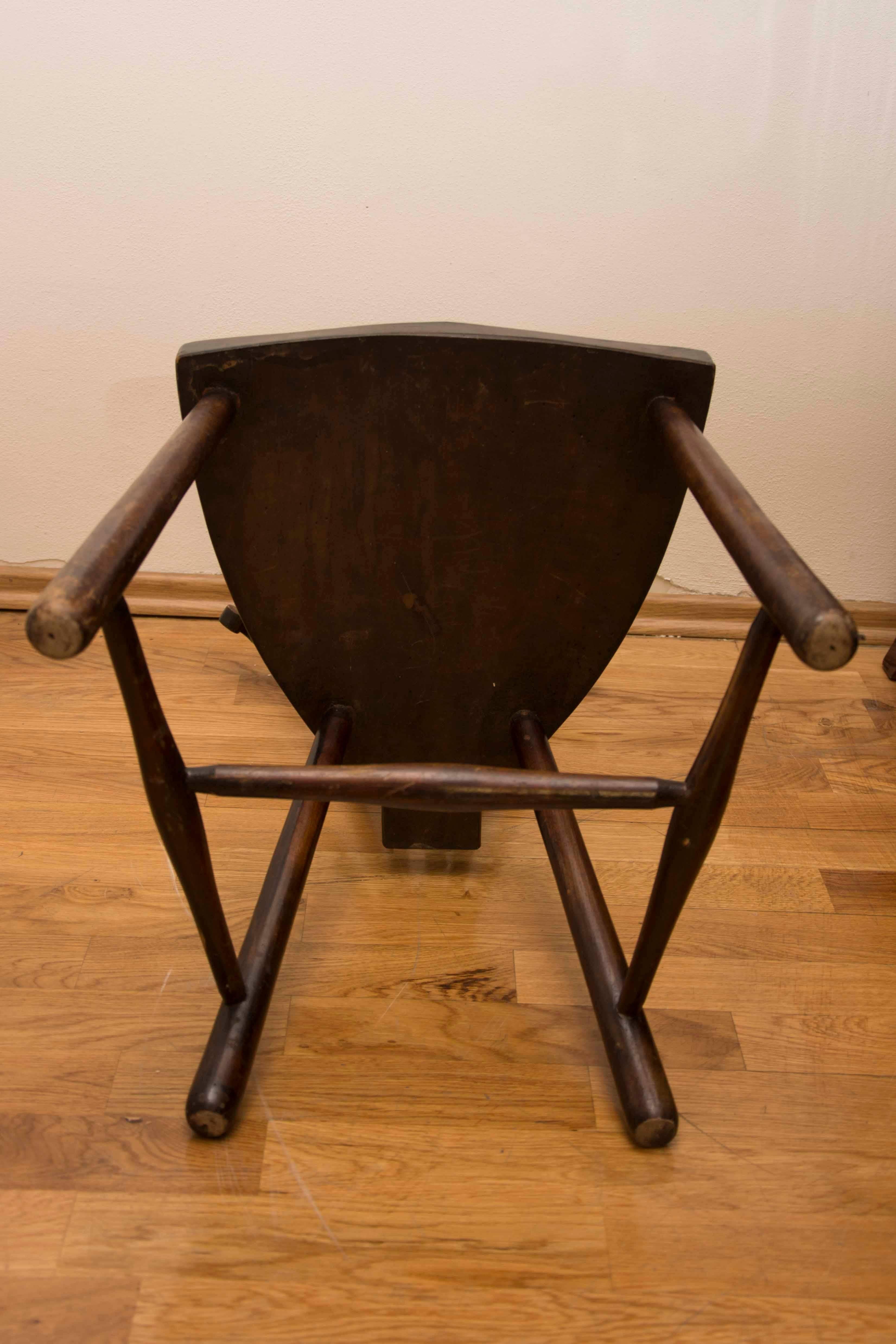 20th Century Fan Back Windsor Chair by Adolf Loos, circa 1920, Vienna
