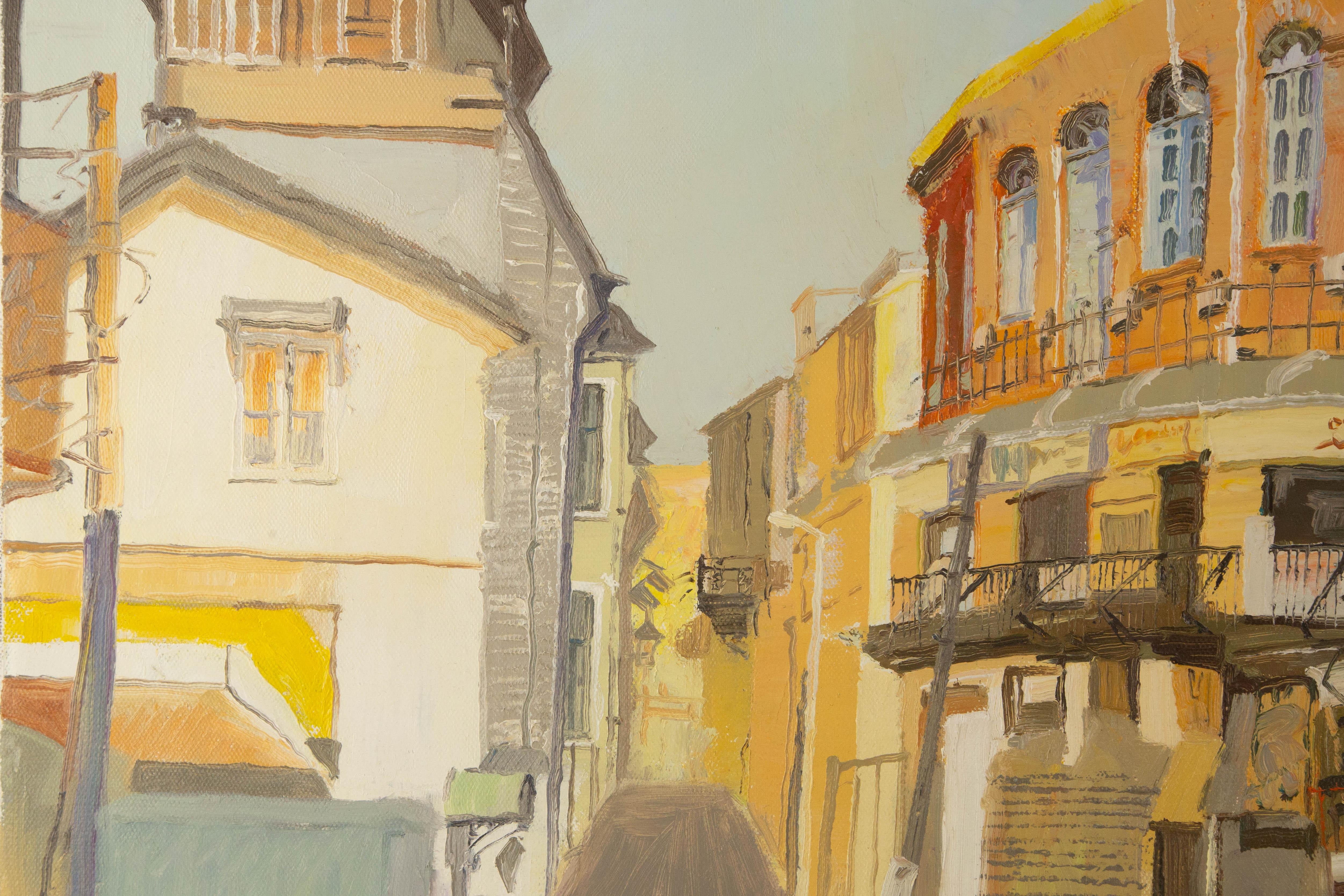 Fan Bai Paesaggio originale Olio su tela 