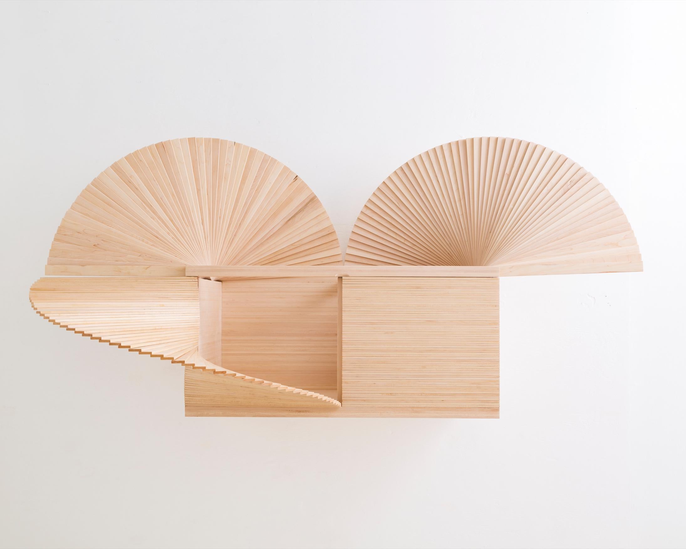 Sebastian Errazuriz. Fan cabinet. Wood, metal elements. USA. Designed and made in 2018. AP1 from the Edition of 8 + 2 APs.
 