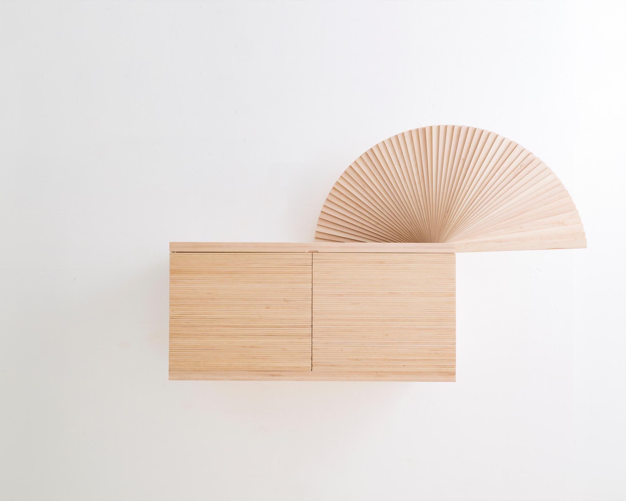 American Fan Cabinet in Wood and Metal Elements by Sebastian ErraZuriz, 2018 For Sale