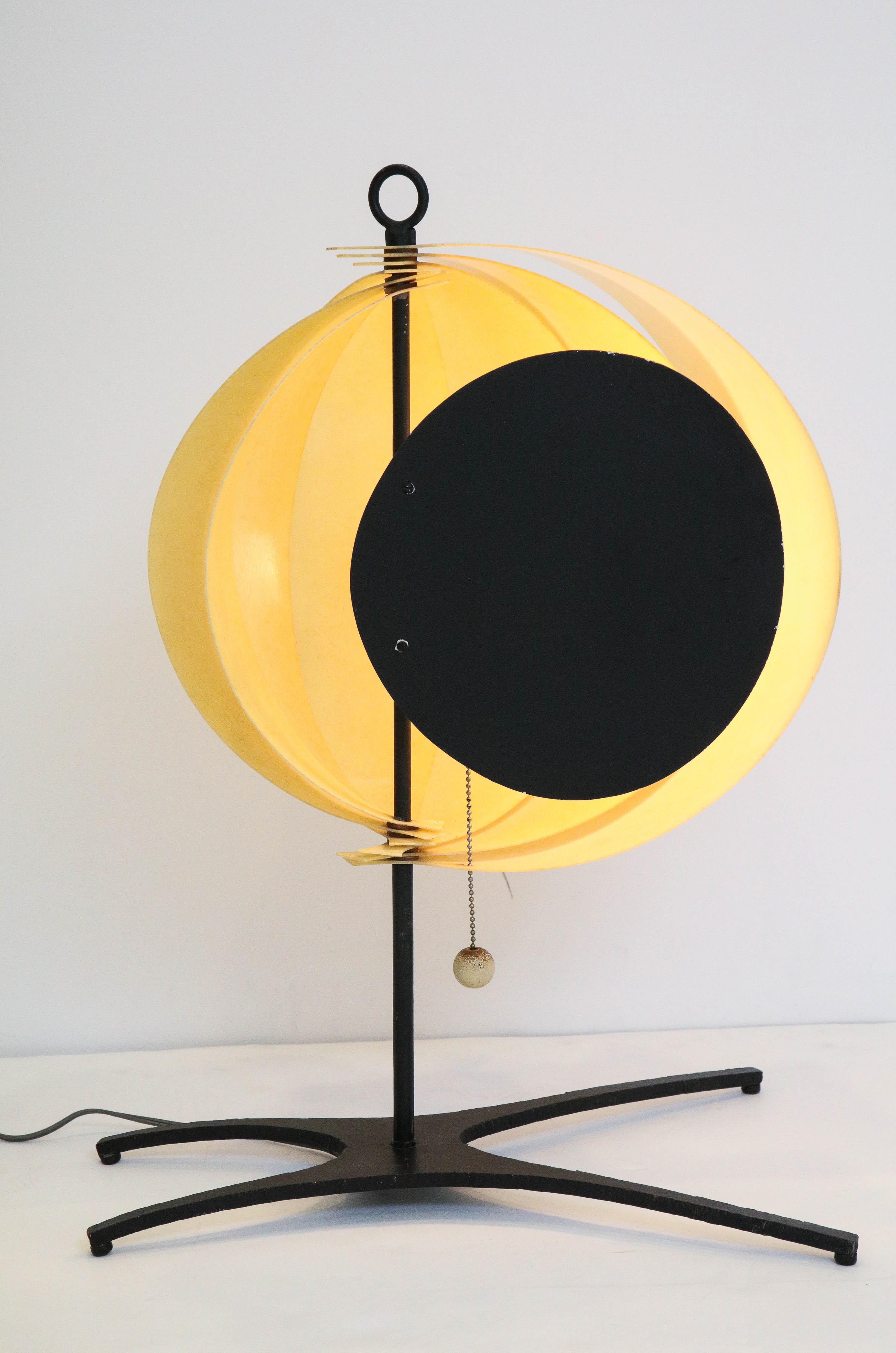 Mid-20th Century Fan-Finned Desk Lamp by Jo Mead Designs
