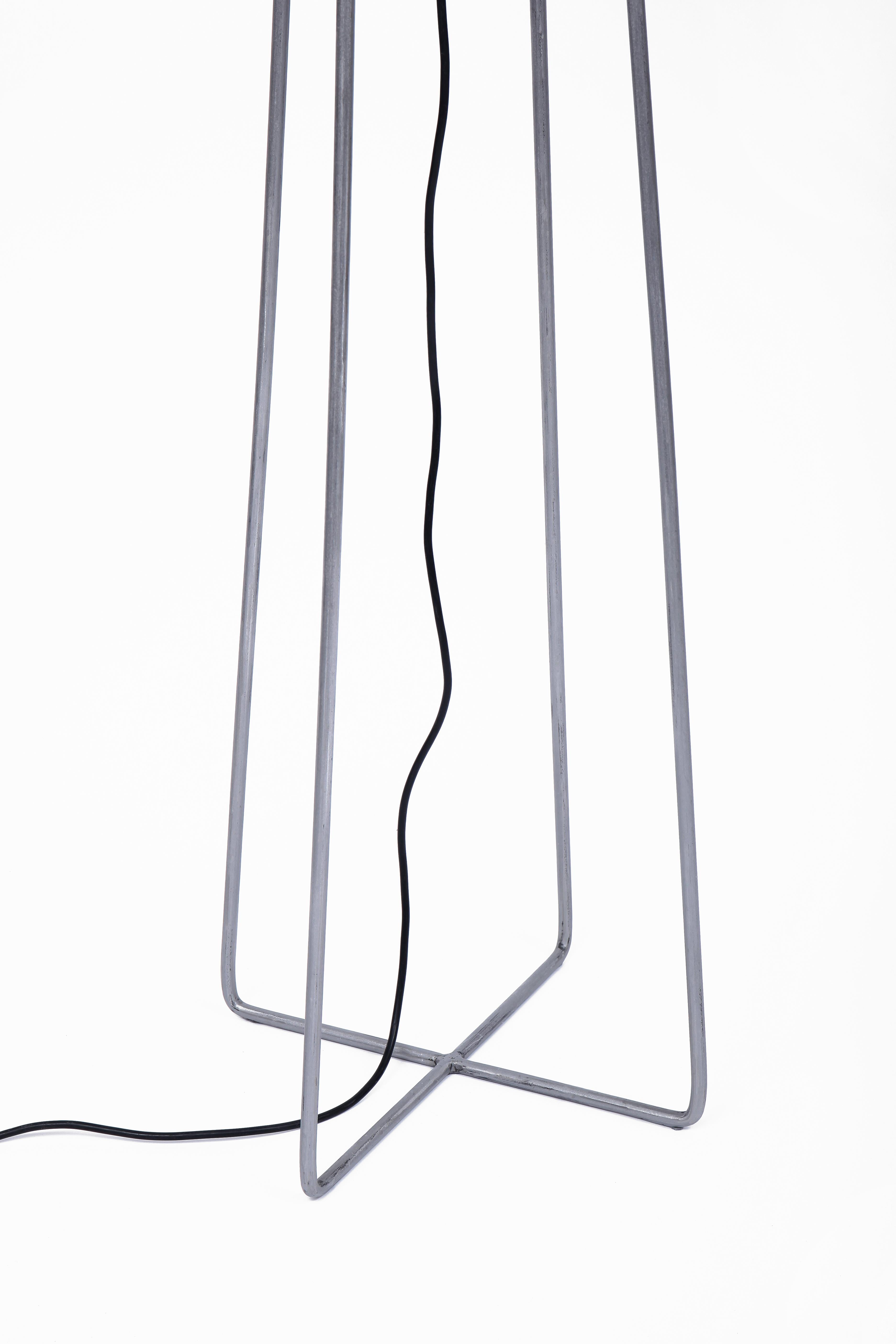 Floor Lamp Metal Grey Upcycled Fan by Marta Torrent In Excellent Condition For Sale In Barcelona, ES
