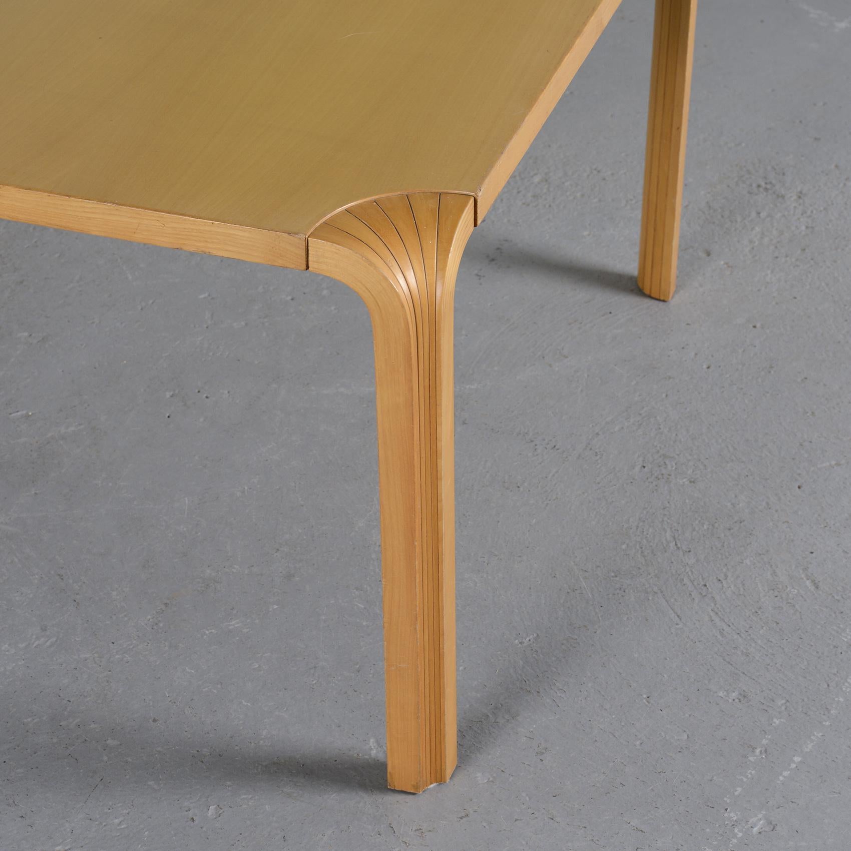 Finnish Fan Leg Coffee Table by Alvar Aalto, circa 1970