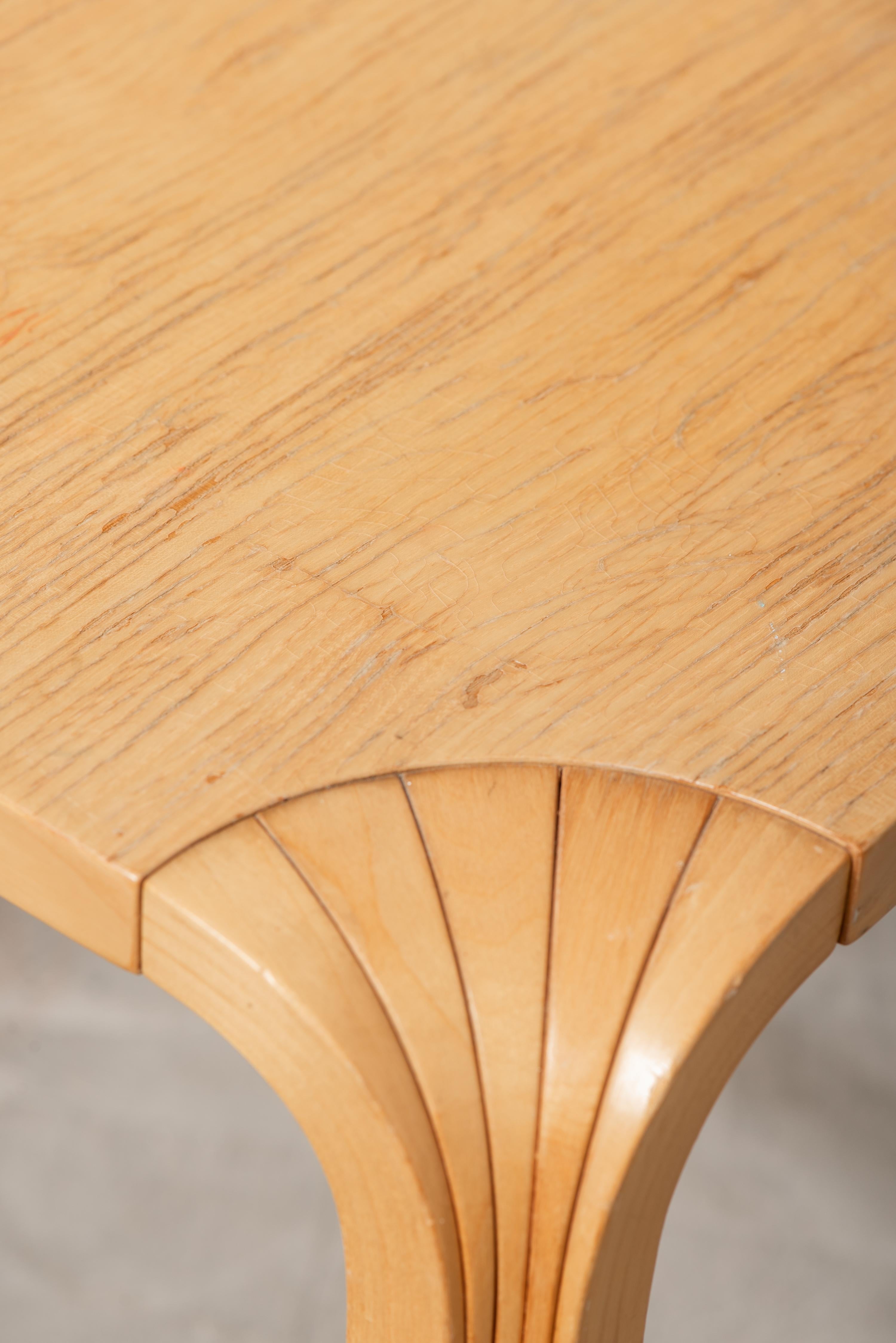 Taburete con pata de abanico X601 Alvar Aalto para Artek, Finlandia, años 60 en venta 5