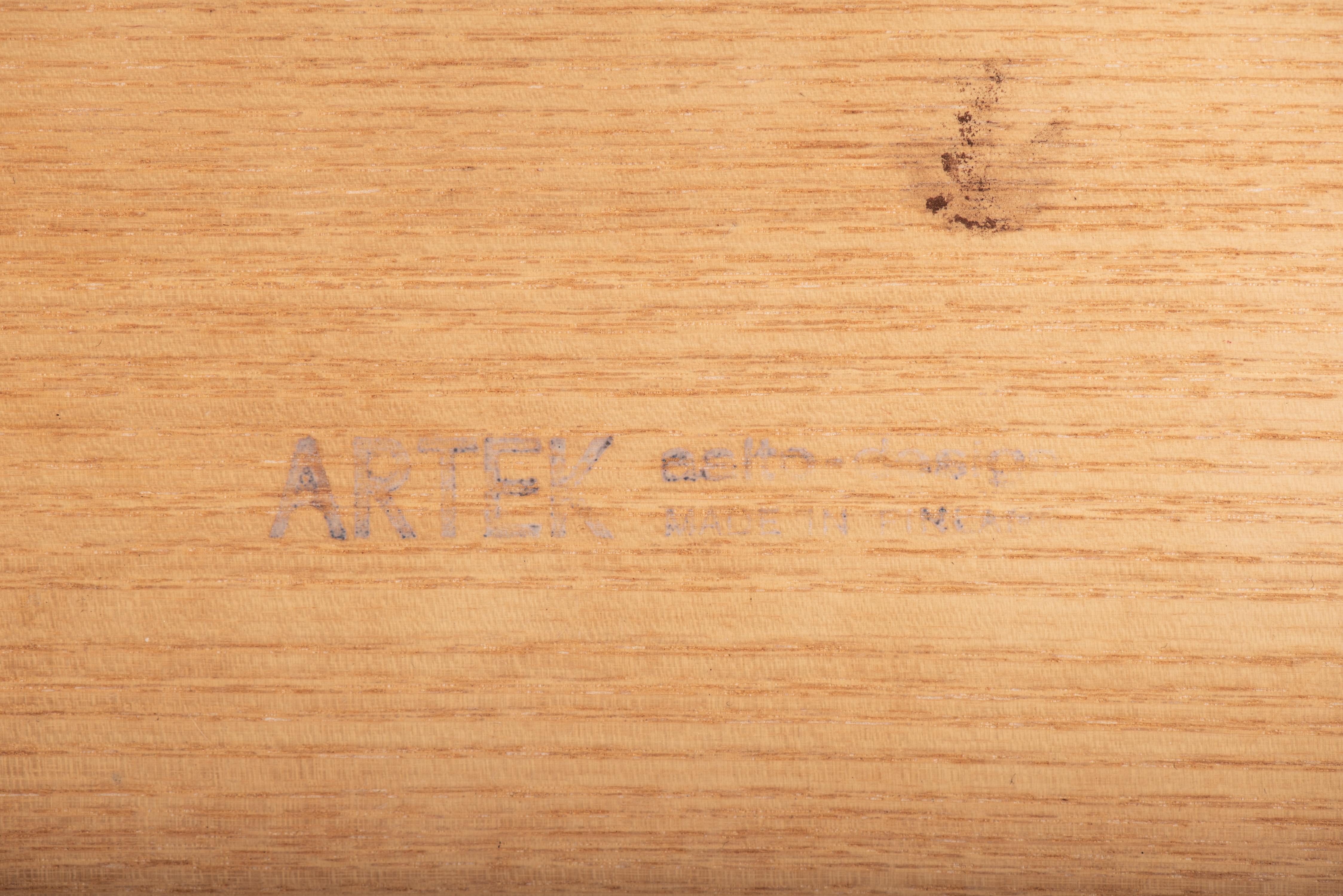 Taburete con pata de abanico X601 Alvar Aalto para Artek, Finlandia, años 60 en venta 11