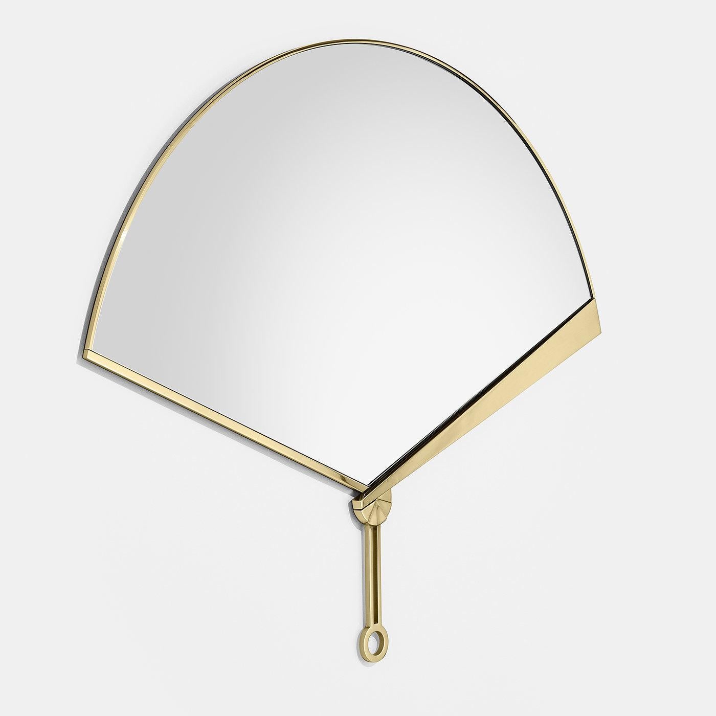 Hand-Crafted Fan Mirror by Studio ITO For Sale