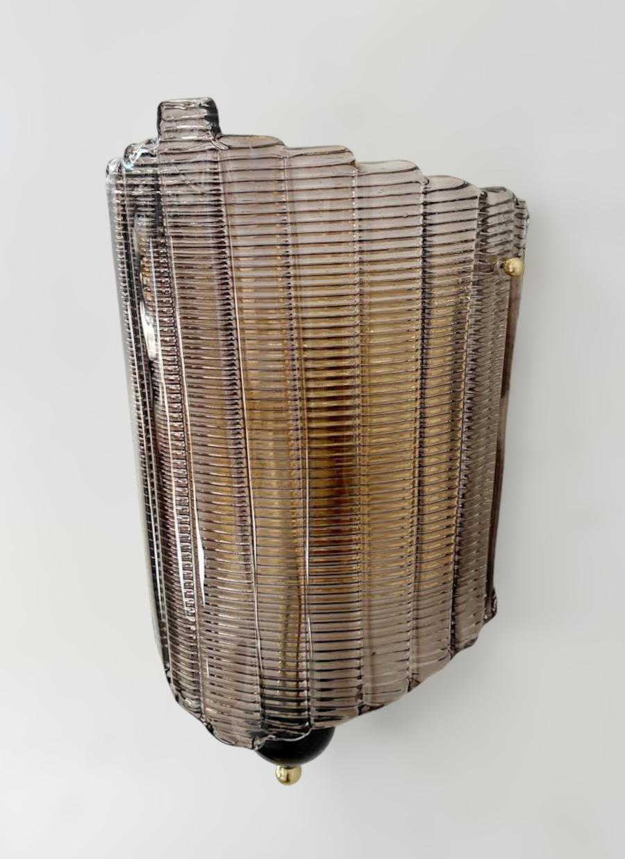 Mid-Century Modern Fan Sconce by Fabio Ltd For Sale