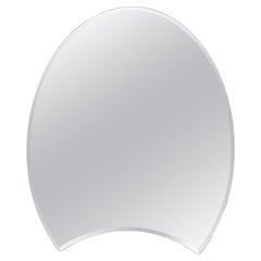 Fan-Shape Vintage Mirror, 1970
s Fan-Shape Retro Mirror, 1970
s