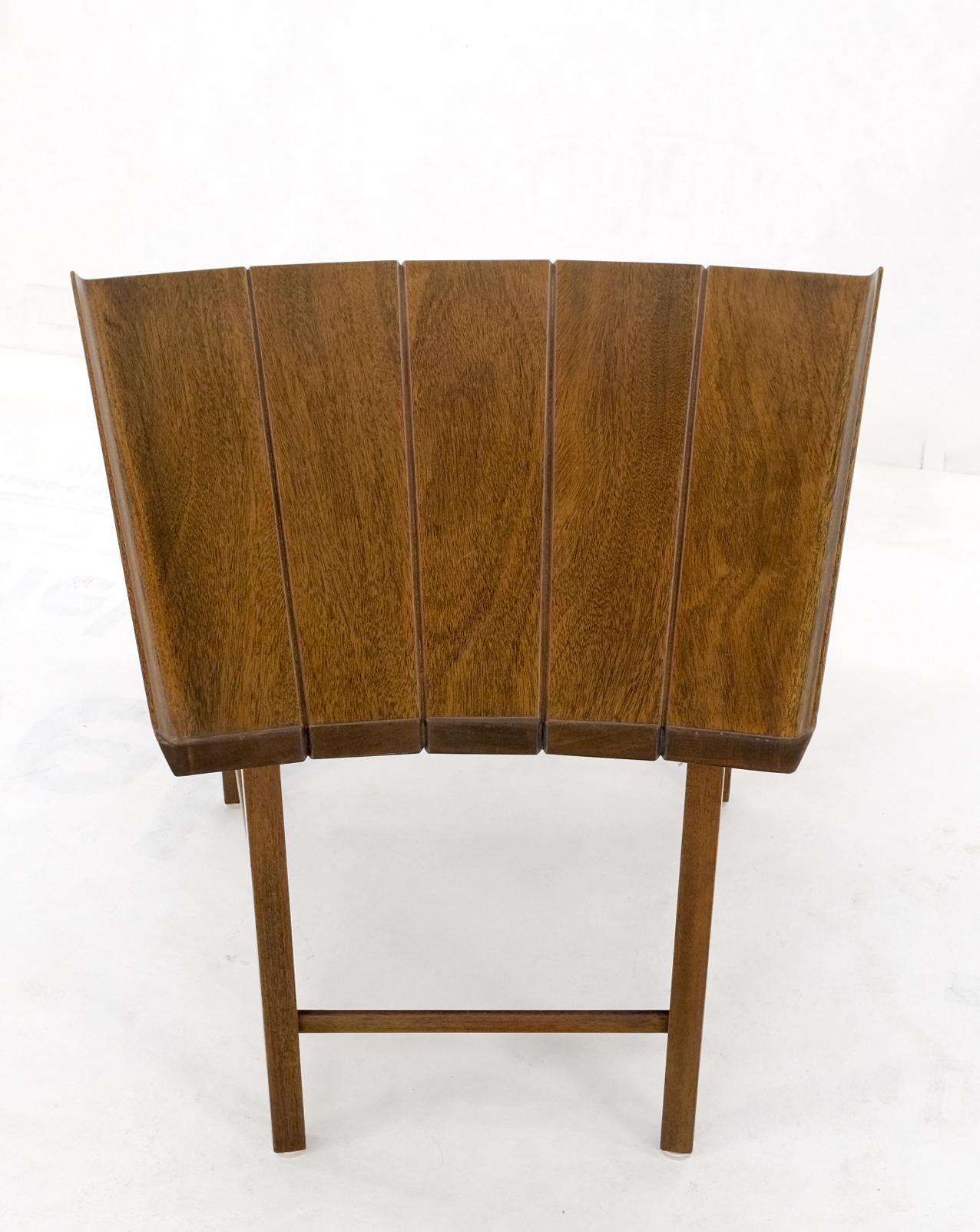 Fan Shaped Solid Walnut Dunbar Atr. Side End Stand Occasional Table Mint! For Sale 2