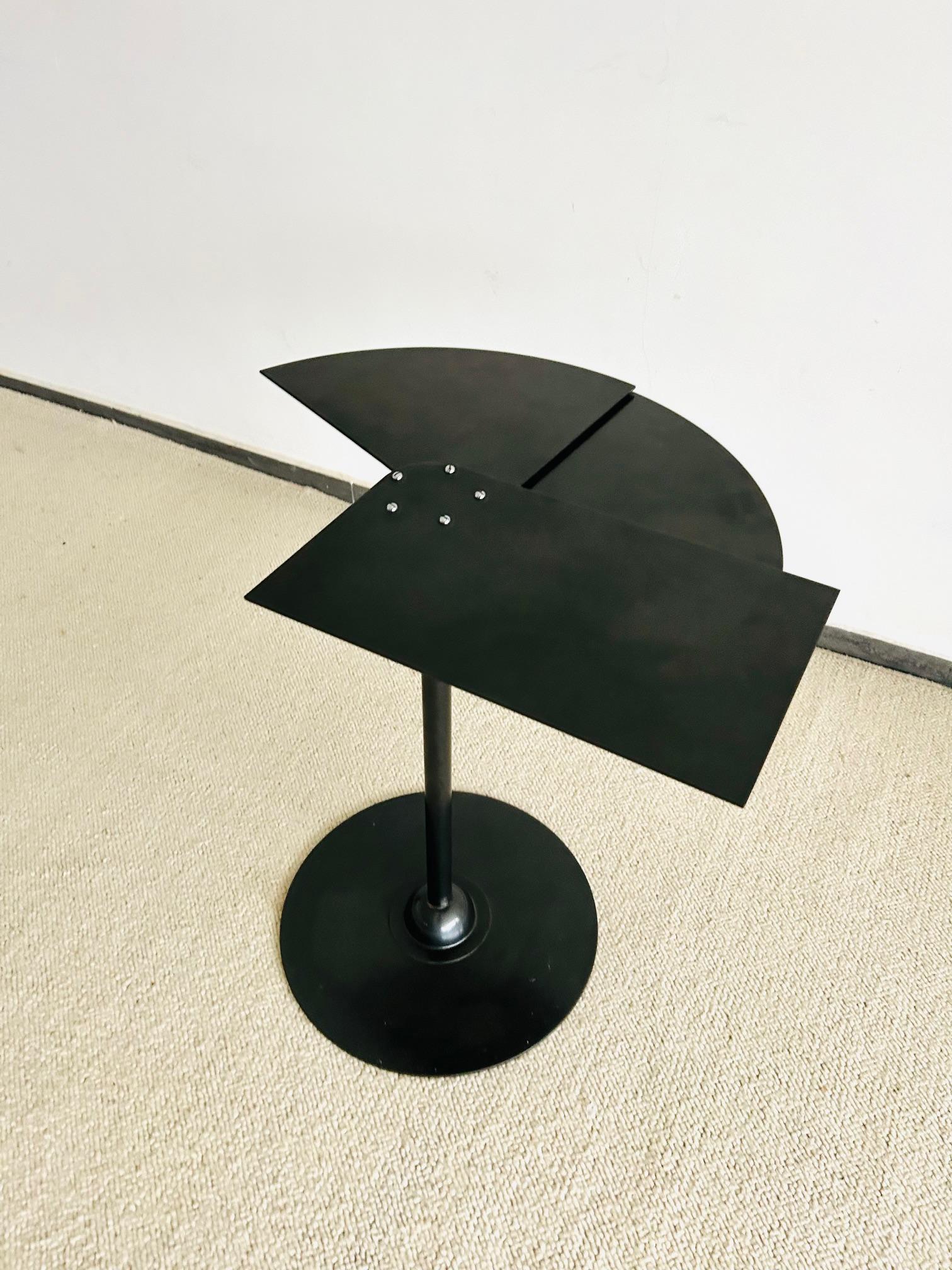 Art Deco Fan Side Table from Pierre Chareau 1980s Edition Andrée Putman For Sale