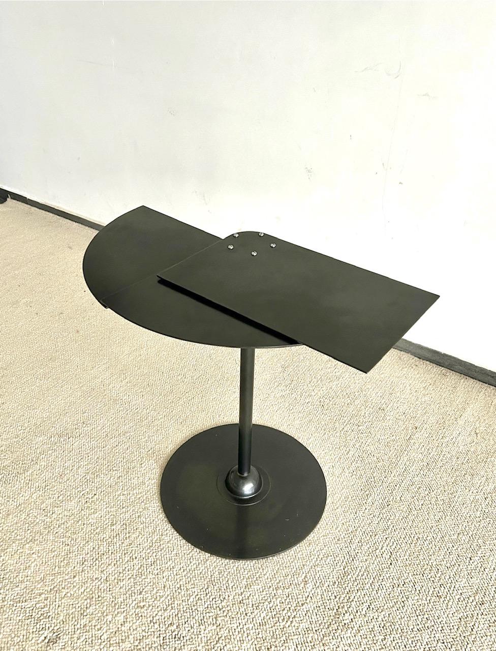 French Fan Side Table from Pierre Chareau 1980s Edition Andrée Putman For Sale